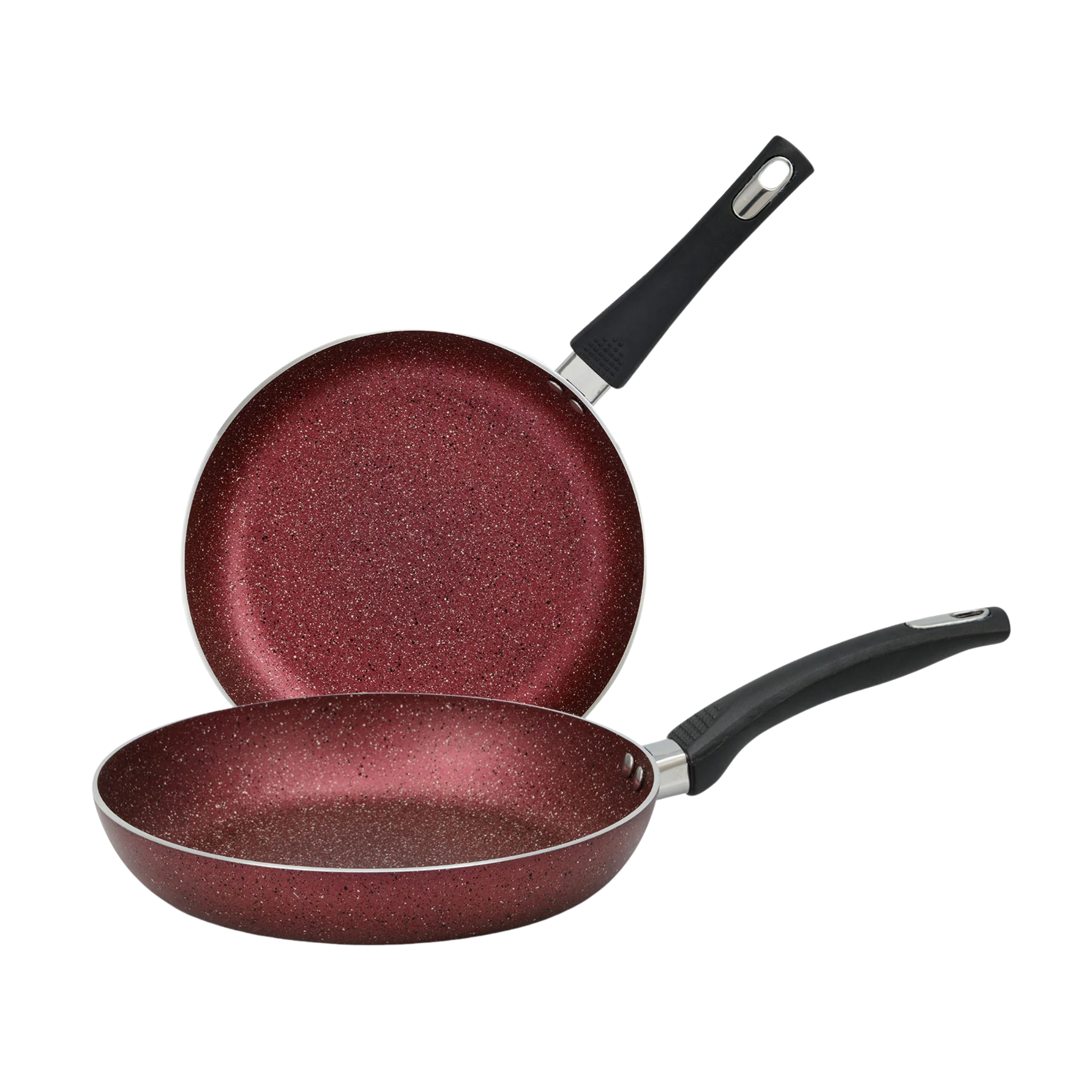 AR Marble Non Stick Fry Pan Maroon | Heavy Duty Fry Pan in Pakistan