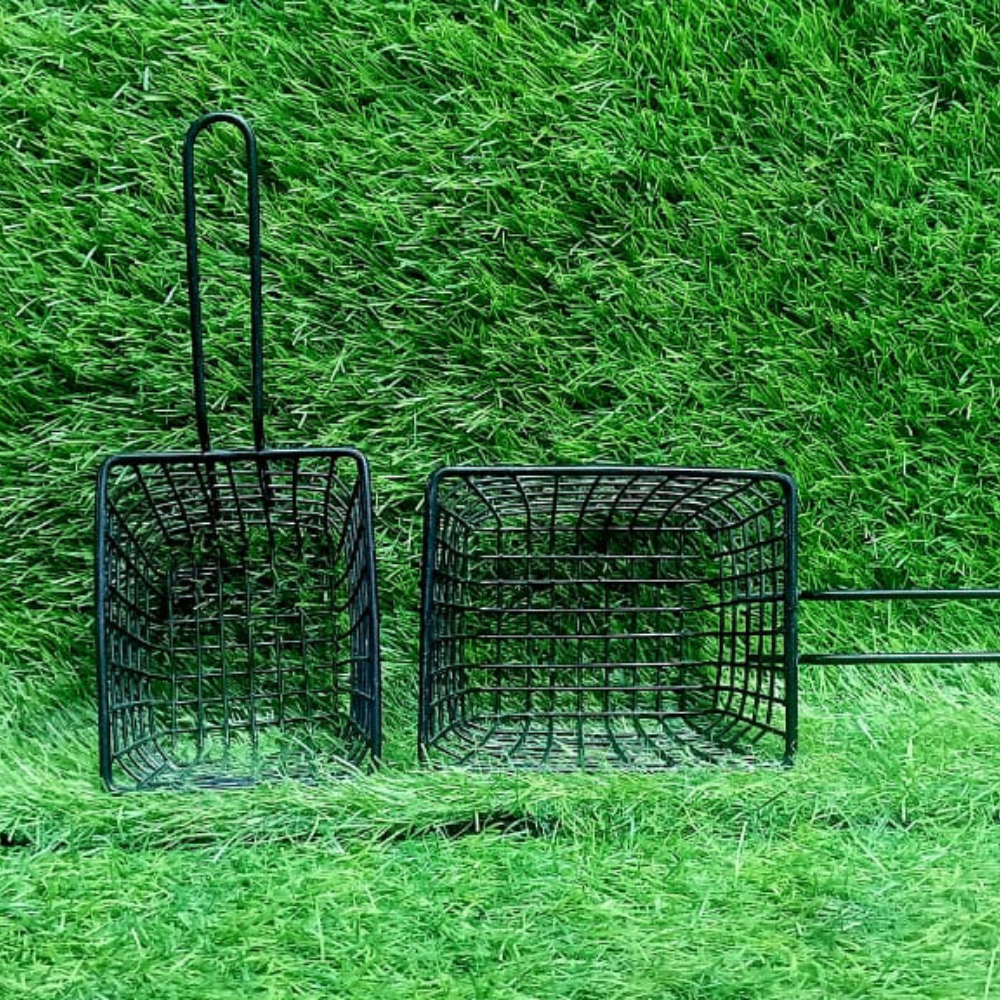 Black Fries Basket with Non-Stick Coating and Single Handle