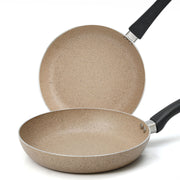 AR Marble Coated Non Stick Fry Pan - Beige