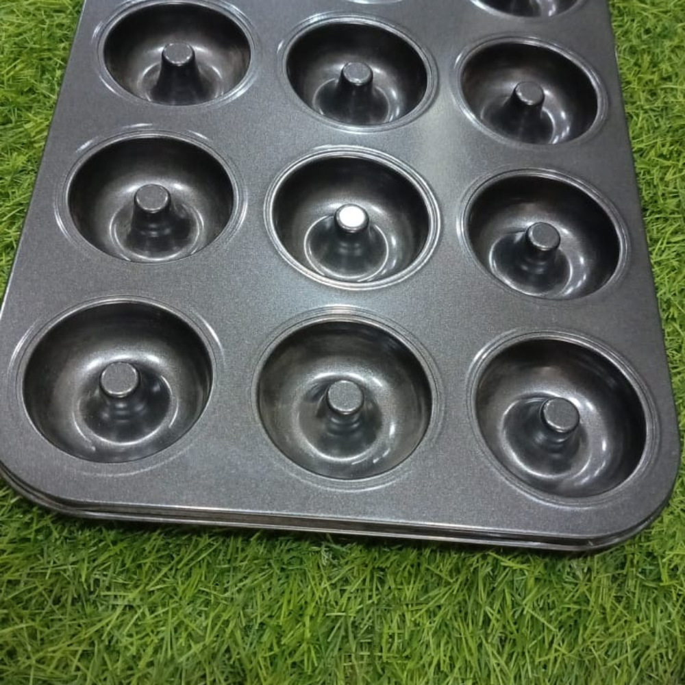 12 Donut Mold Cups Non Stick Baking Pan for Kitchen, Restaurants