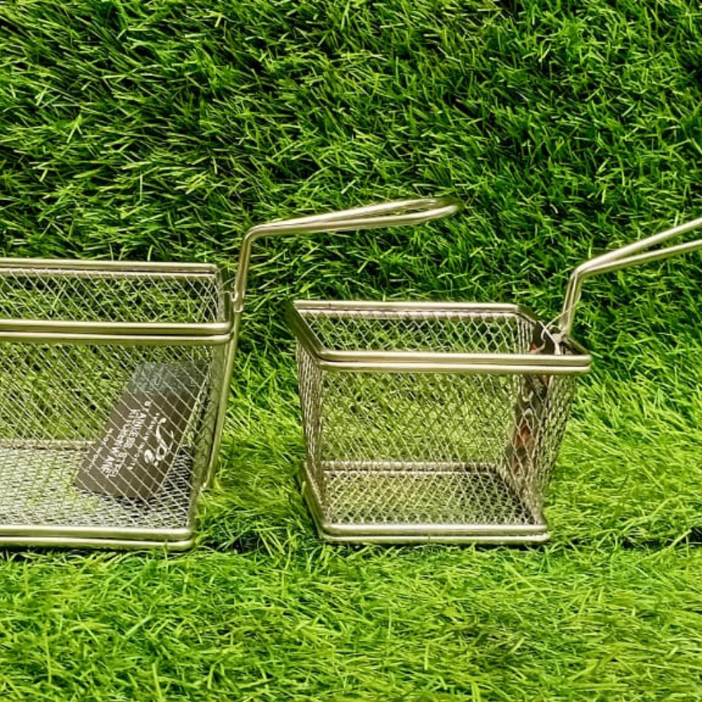 Imported Stainless Steel Fries Basket with Single Handle