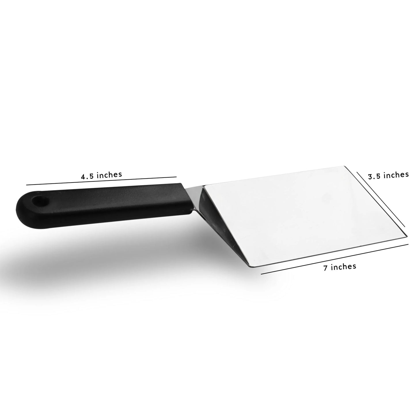 Stainless Steel Restaurant Turner Smash Burger Flipper Spatula Grill Scraper - Large