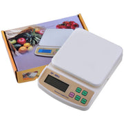 10kg Mini Electronic Digital Glass Kitchen Weighing Scale - Multifunction Food Weighing Scale
