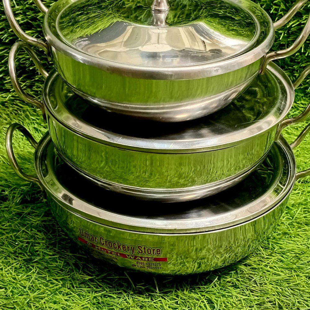 Stainless Steel Serving Karahi
