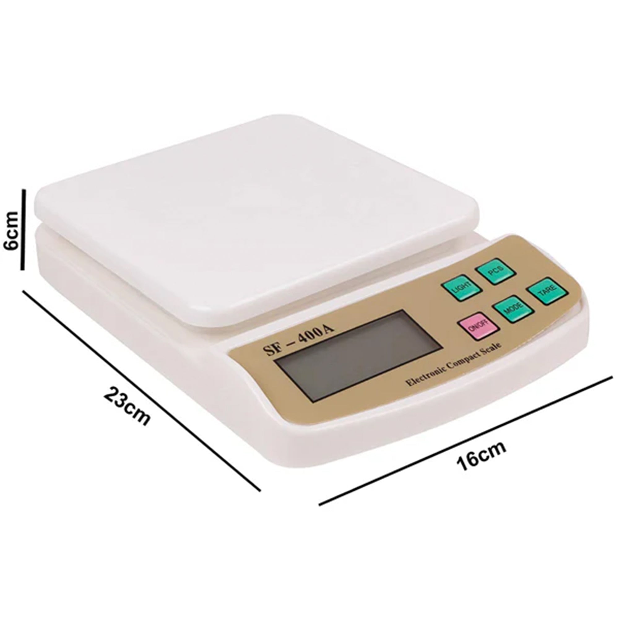 10kg Mini Electronic Digital Glass Kitchen Weighing Scale - Multifunction Food Weighing Scale