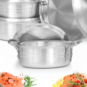 8 Pieces AR Metal Finish Fish Pot Casserole Set 7/10