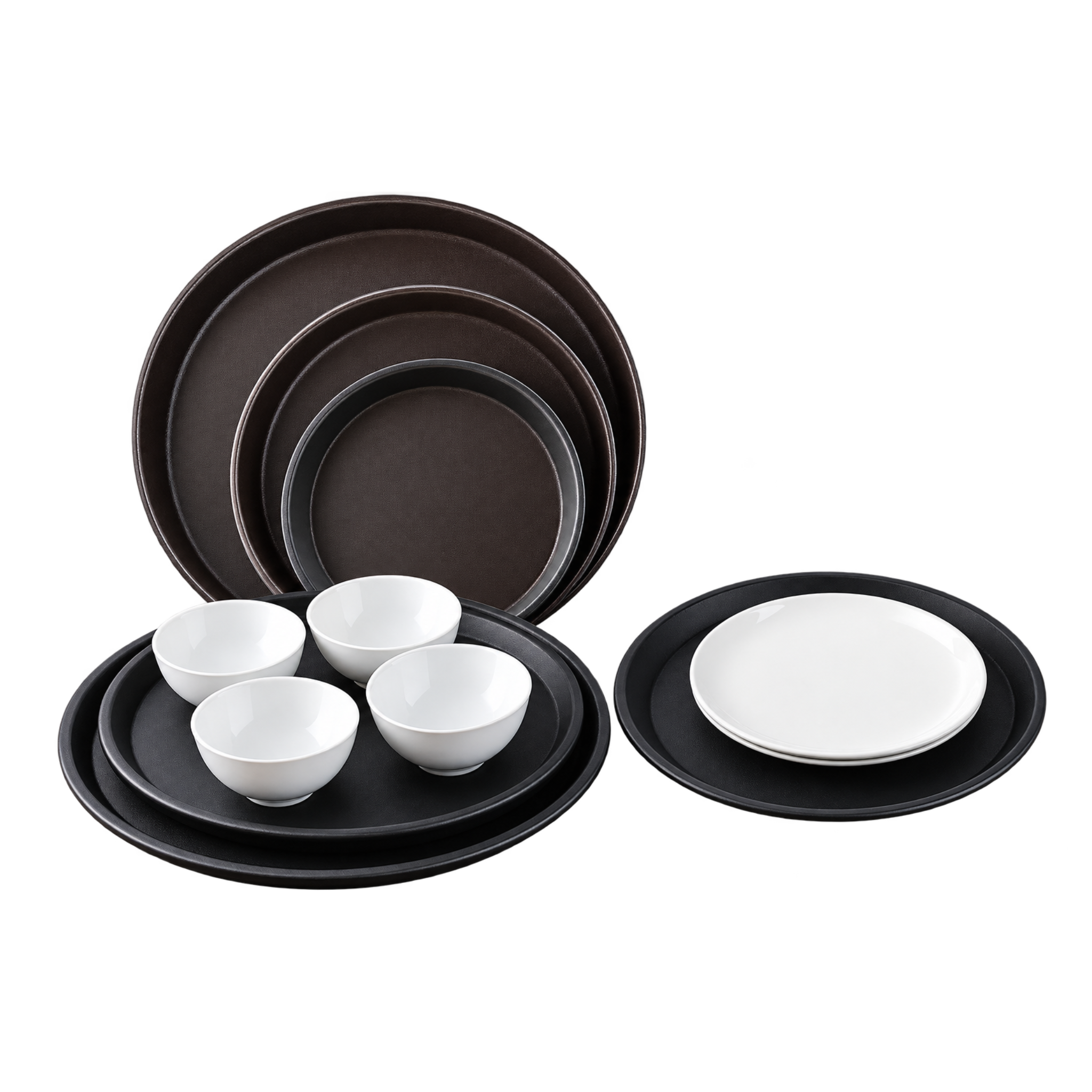 3 Piece Non Stick Pizza Pan Set Round Baking Tray | Umar Crockery
