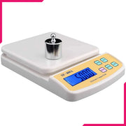 10kg Mini Electronic Digital Glass Kitchen Weighing Scale - Multifunction Food Weighing Scale