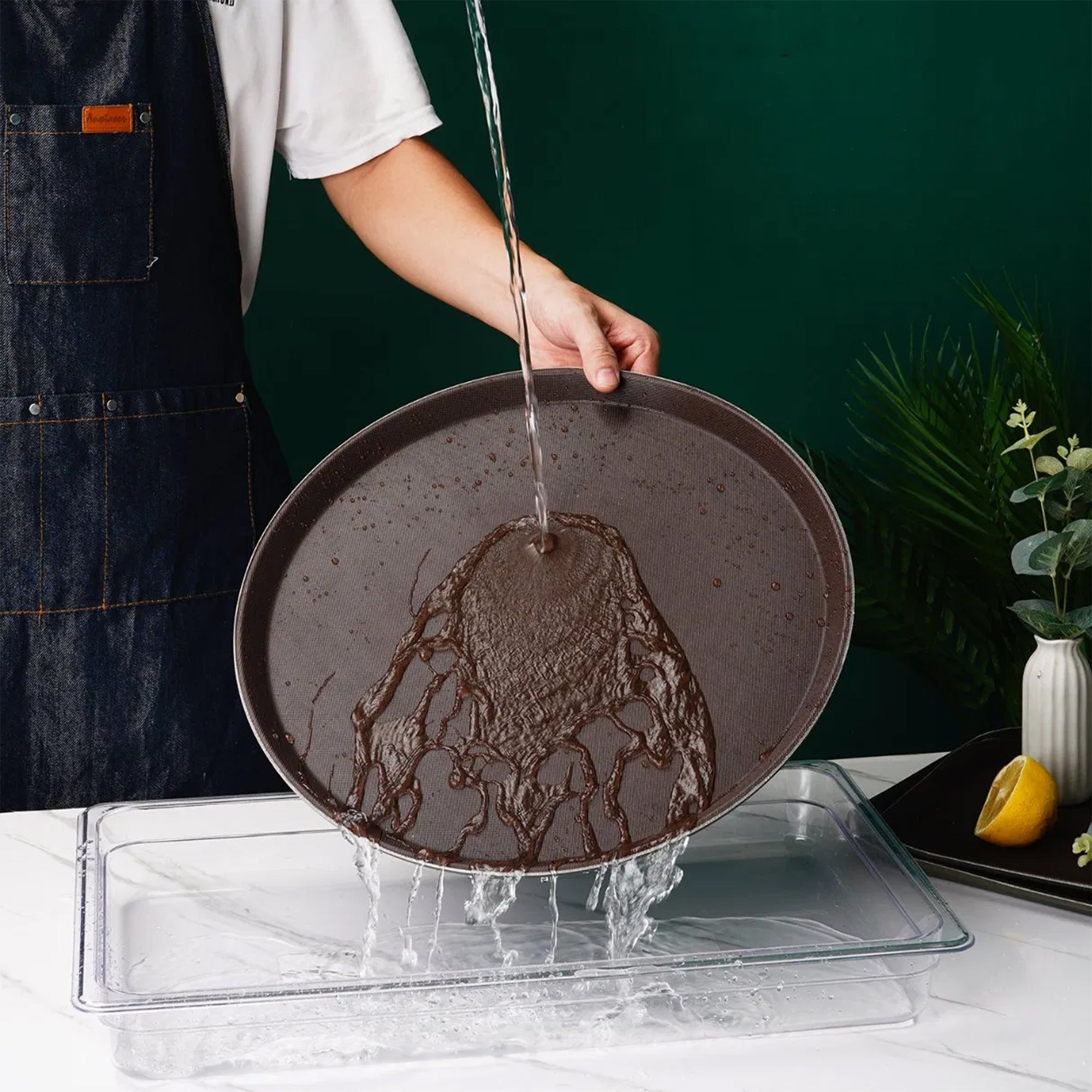 3 Piece Non Stick Pizza Pan Set Easy to Clean