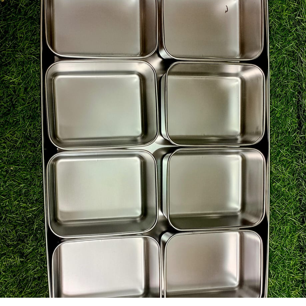Imported Stainless Steel Masala Box – 8 Compartments