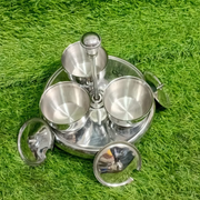 3-Pcs Stainless Steel Sauce Set with Stand