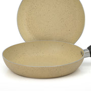 AR Marble Coated Non Stick Fry Pan - Cream