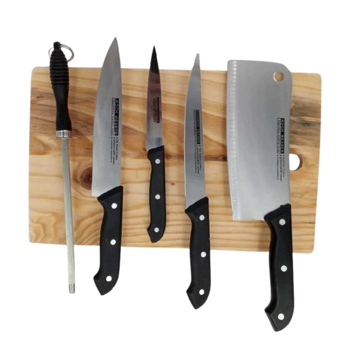 Pack of 5 Piece Kitchen Knife Set