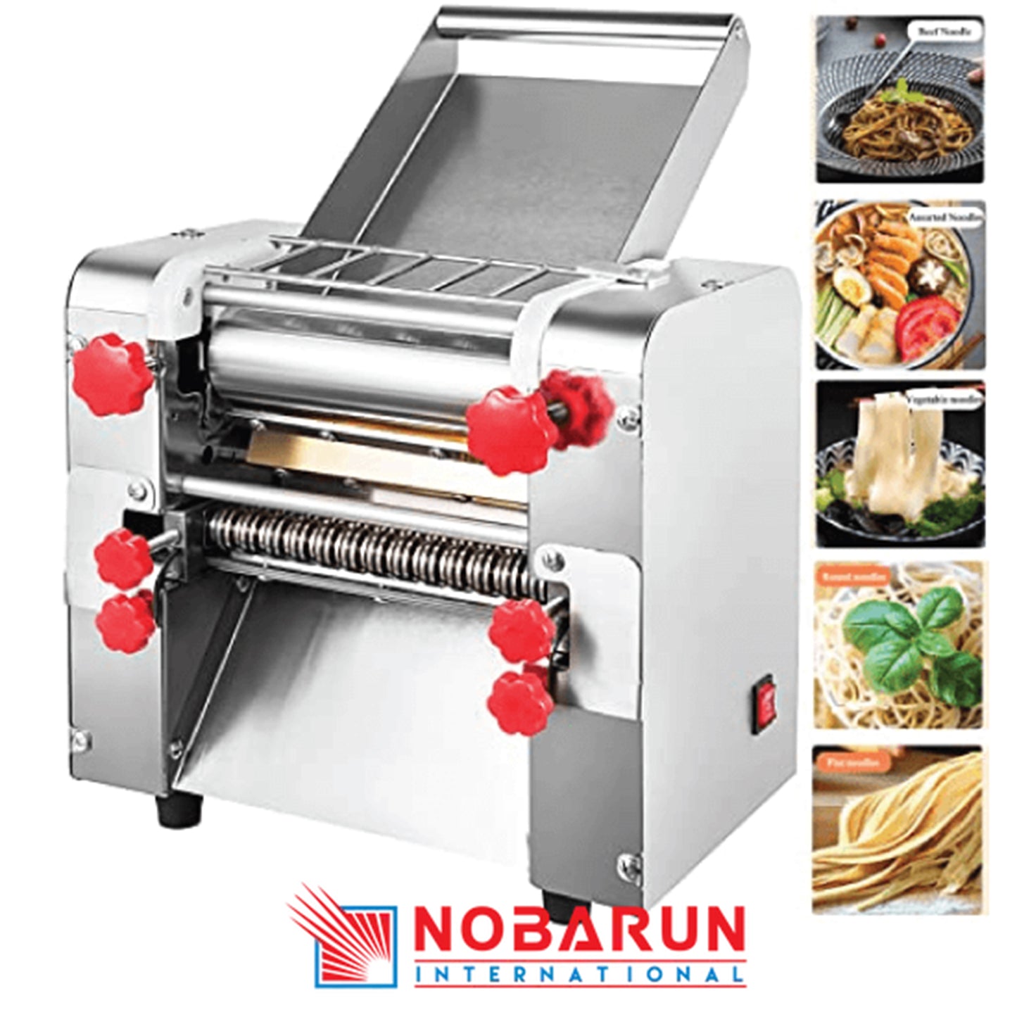 Commercial Kneading Machine Electric Noodles Pasta Maker Stainless Steel Press Roller