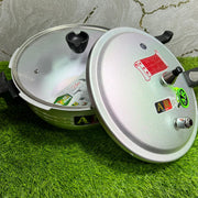 AR Cookware 2 in 1 Pressure Cooker Wok with Free Glass Lid