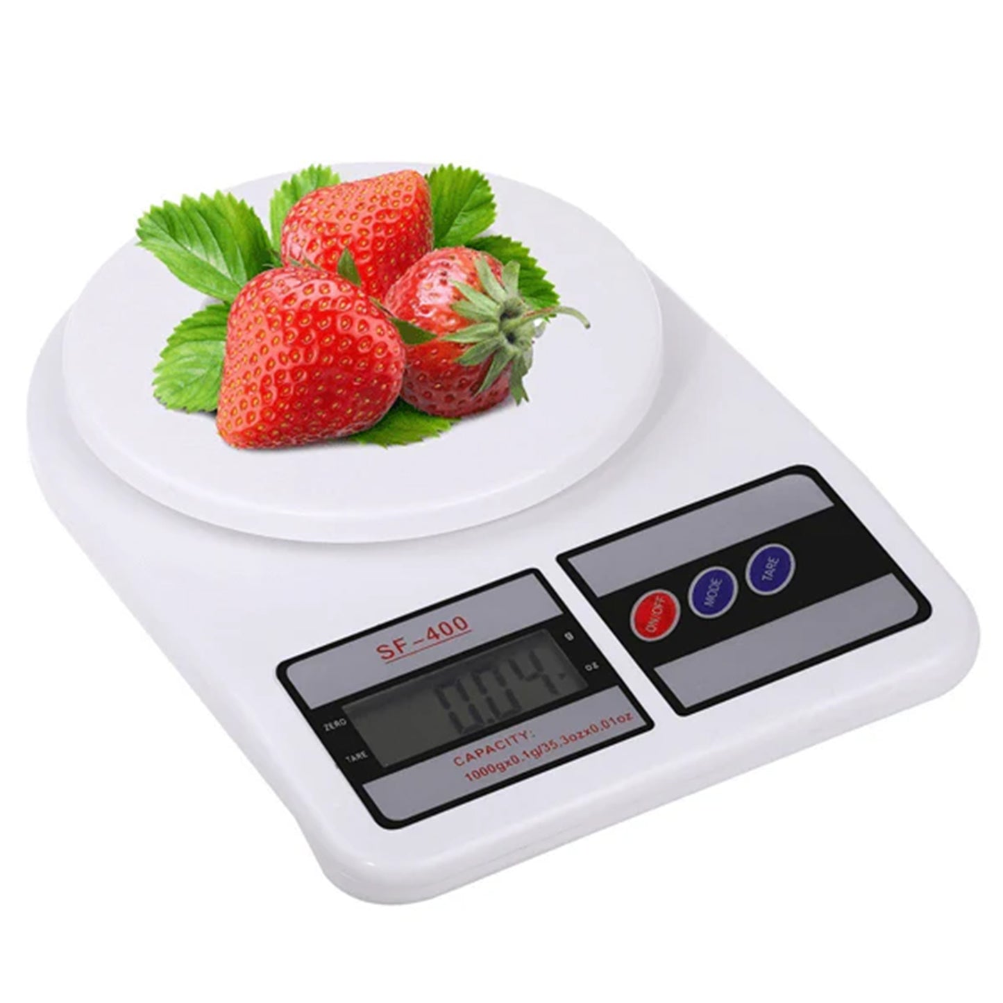 10kg Mini Electronic Digital Glass Kitchen Weighing Scale - Multifunction Food Weighing Scale