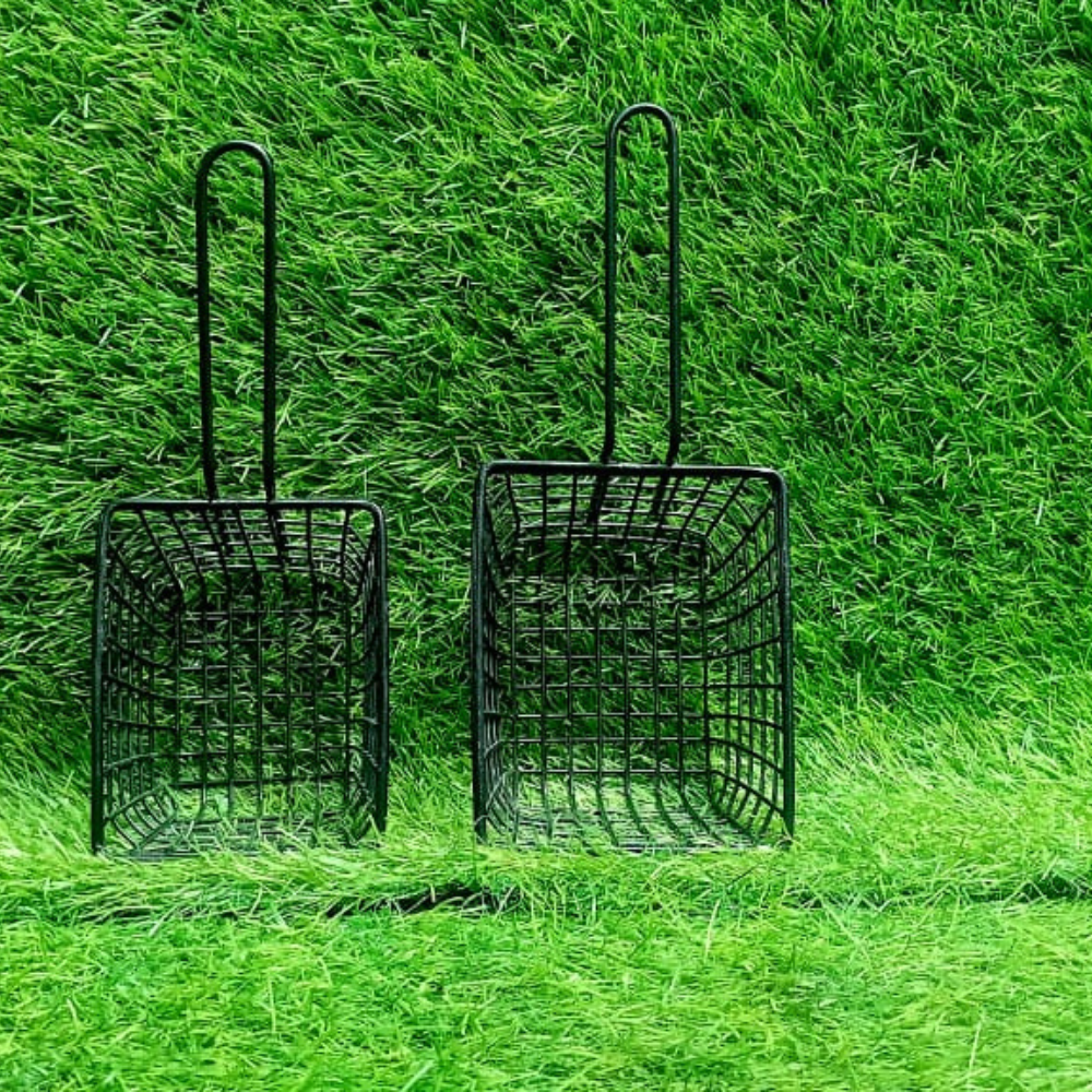 Black Fries Basket with Non-Stick Coating and Single Handle