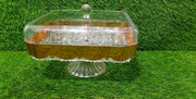 Acrylic Dry Fruit Dish with Stand – Elegant Multi-Section Snack & Dry Fruit Server