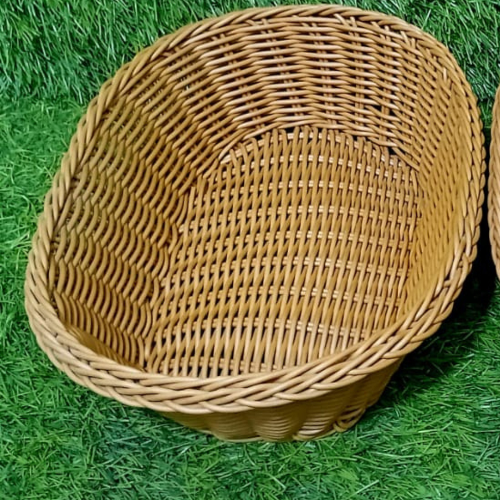 China Bread Basket in oval shape, durable and stylish bread serving basket