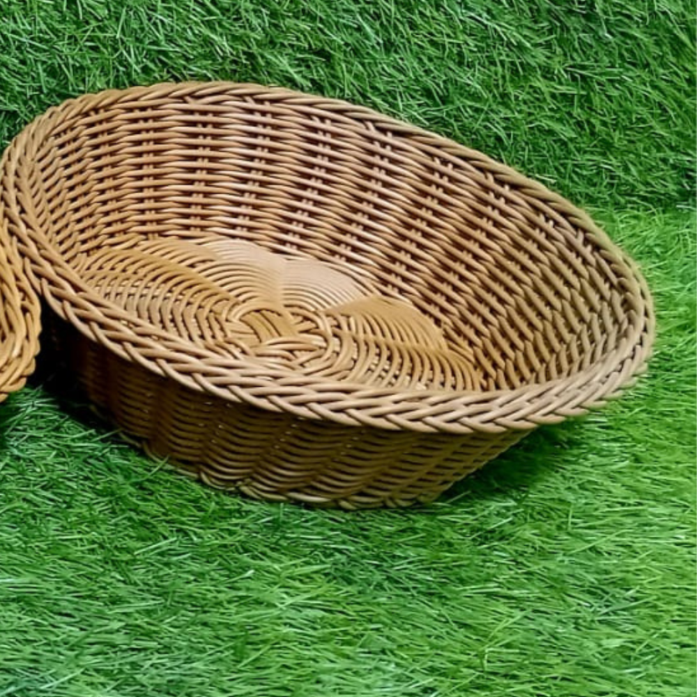 China Bread Basket in round shape, stylish serving basket for bread and pastries