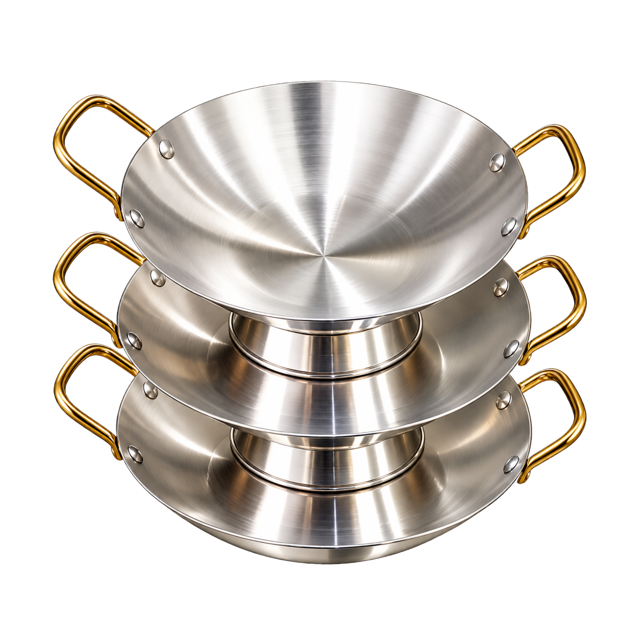 Chinese Karahi featuring Golden Handles