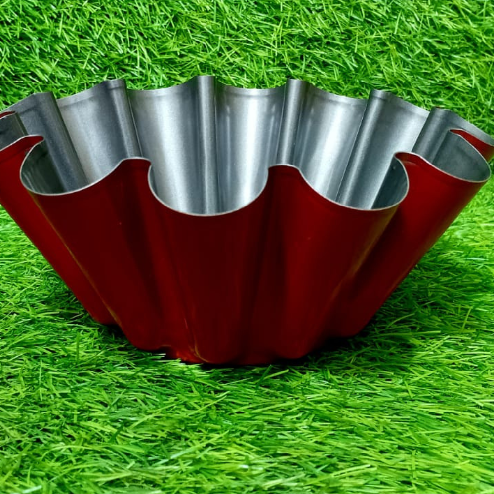 Durable aluminium molten lava cake sancha baking mould designed for even heat distribution