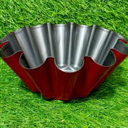 Durable aluminium molten lava cake sancha baking mould front view