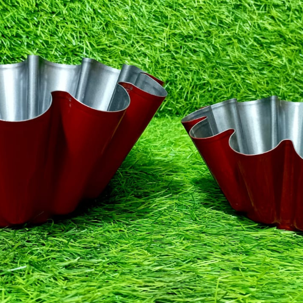 Durable aluminium molten lava cake sancha baking mould in different sizes