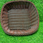 Elegant, Durable Square serving basket suitable for bread, fruit, or small snacks