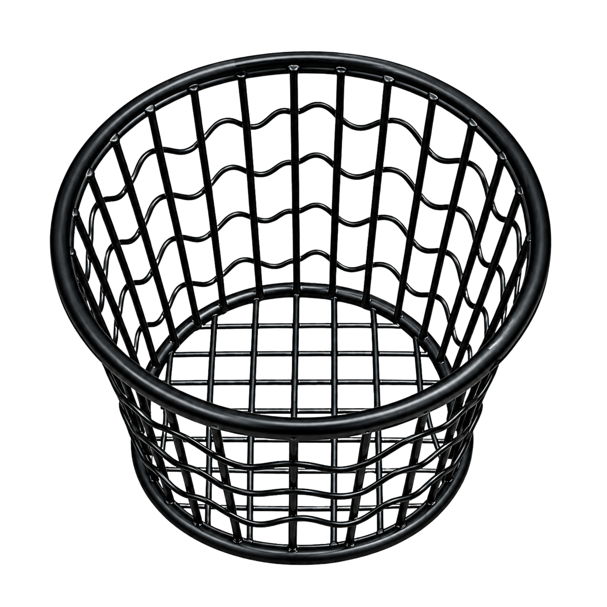 Black Non-Stick Coated Fries Bouquet & Serving Basket | Umar Hotelier