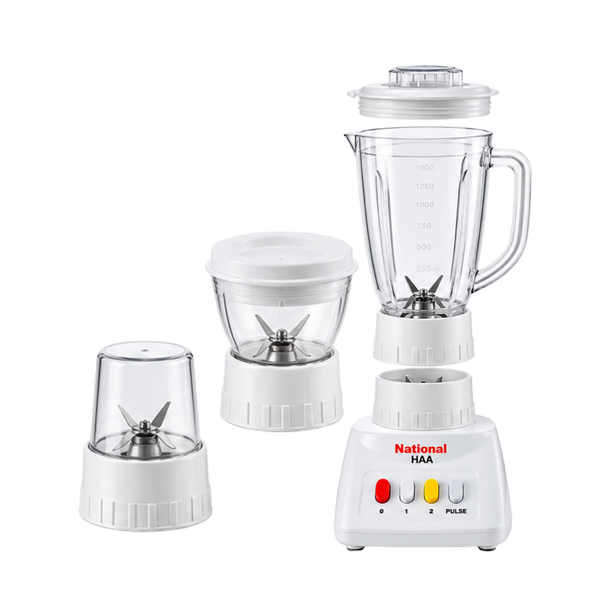 National HAA-201 -3-in-1 Blender & Grinder – Multi-Function Kitchen Appliance
