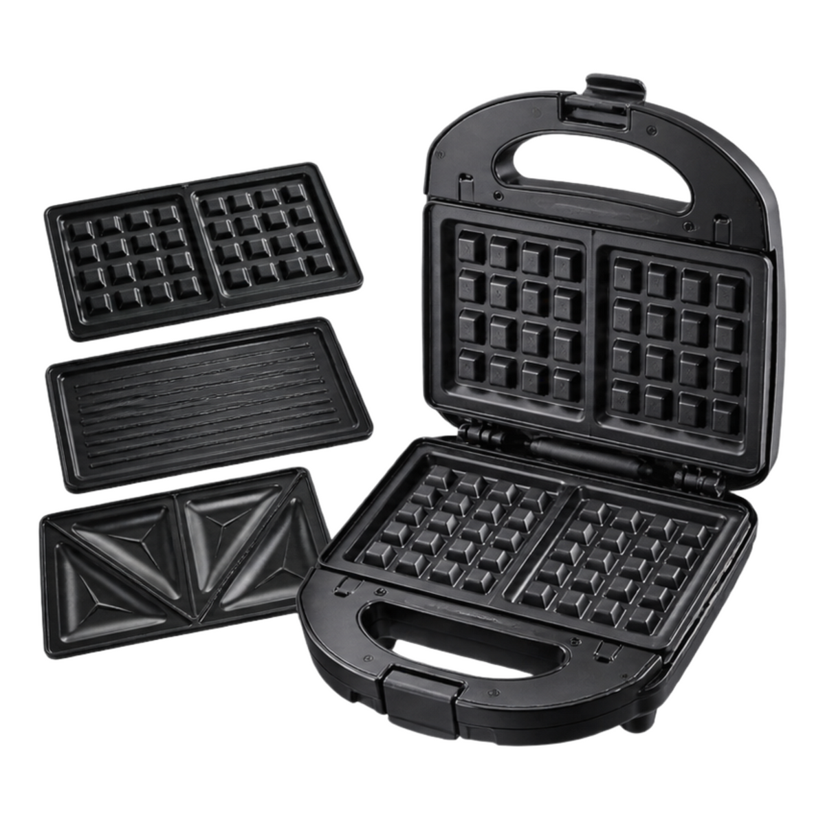 National HAA-324 3-in-1 Sandwich Maker – Electric Toaster with Interchangeable Plates