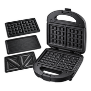 National HAA-324 3-in-1 Sandwich Maker – Electric Toaster with Interchangeable Plates