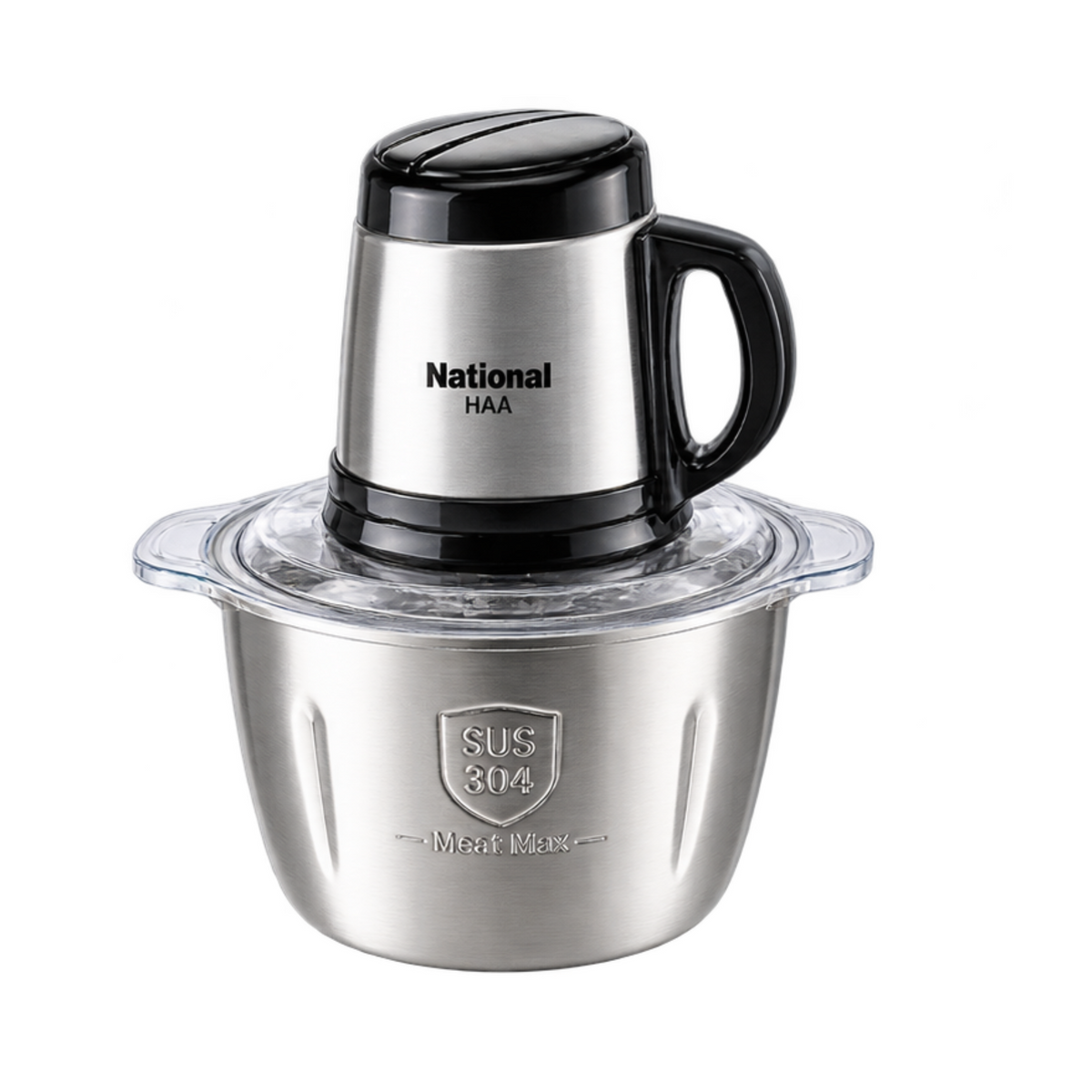 National HAA-504 Stainless Steel Meat Chopper with Multi-Speed Settings