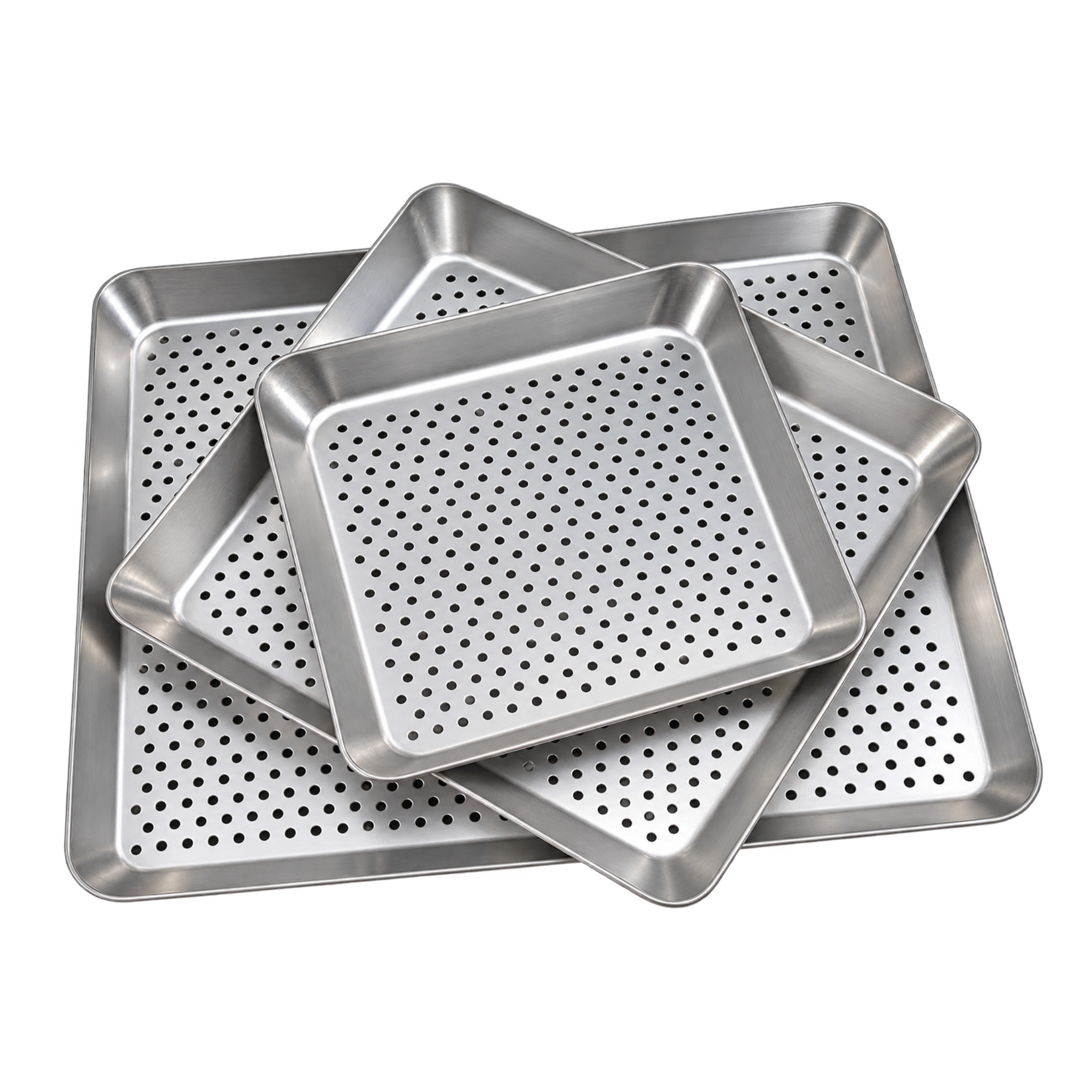 Square Hole Pizza Pan | Crispy Base Pizza Baking Tray
