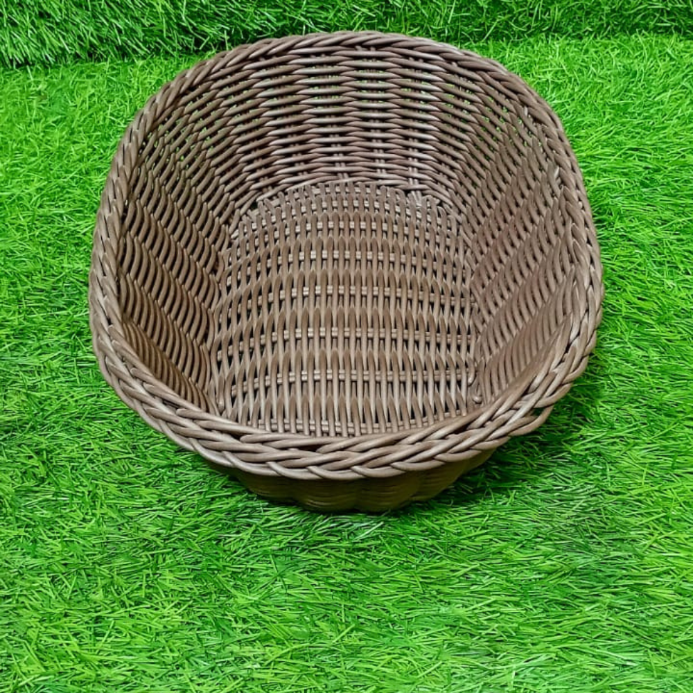 Lightweight Oval bread basket with refined finish, ideal for dining tables and cafes