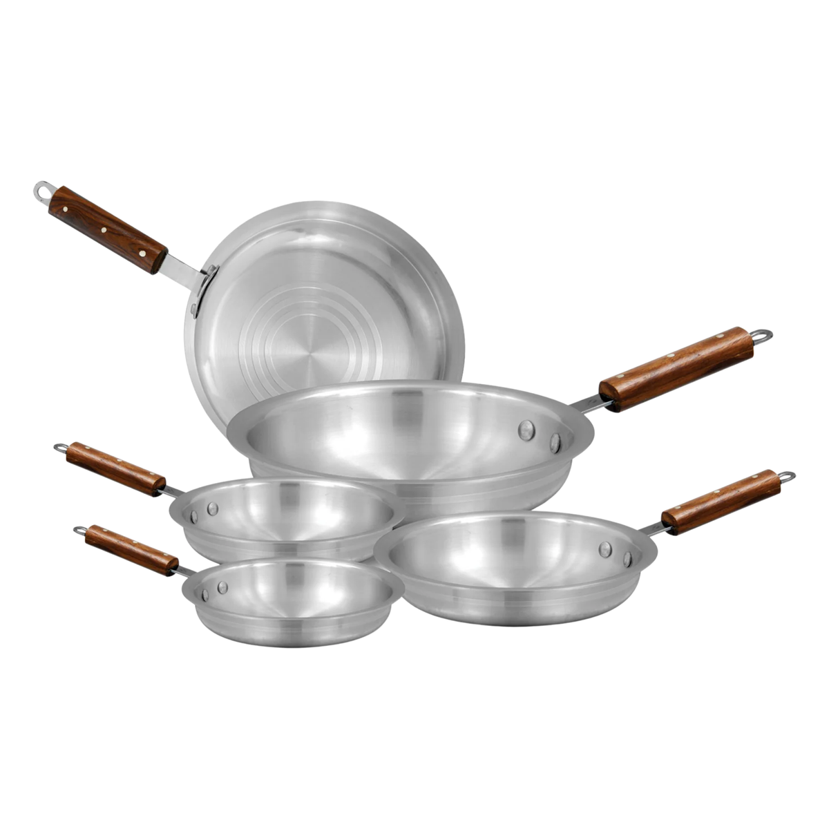 AR Commercial Metal Finish Fry Pan | Heavy Duty Fry Pan