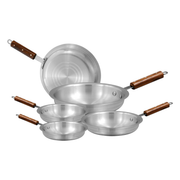 AR Commercial Metal Finish Fry Pan | Heavy Duty Fry Pan