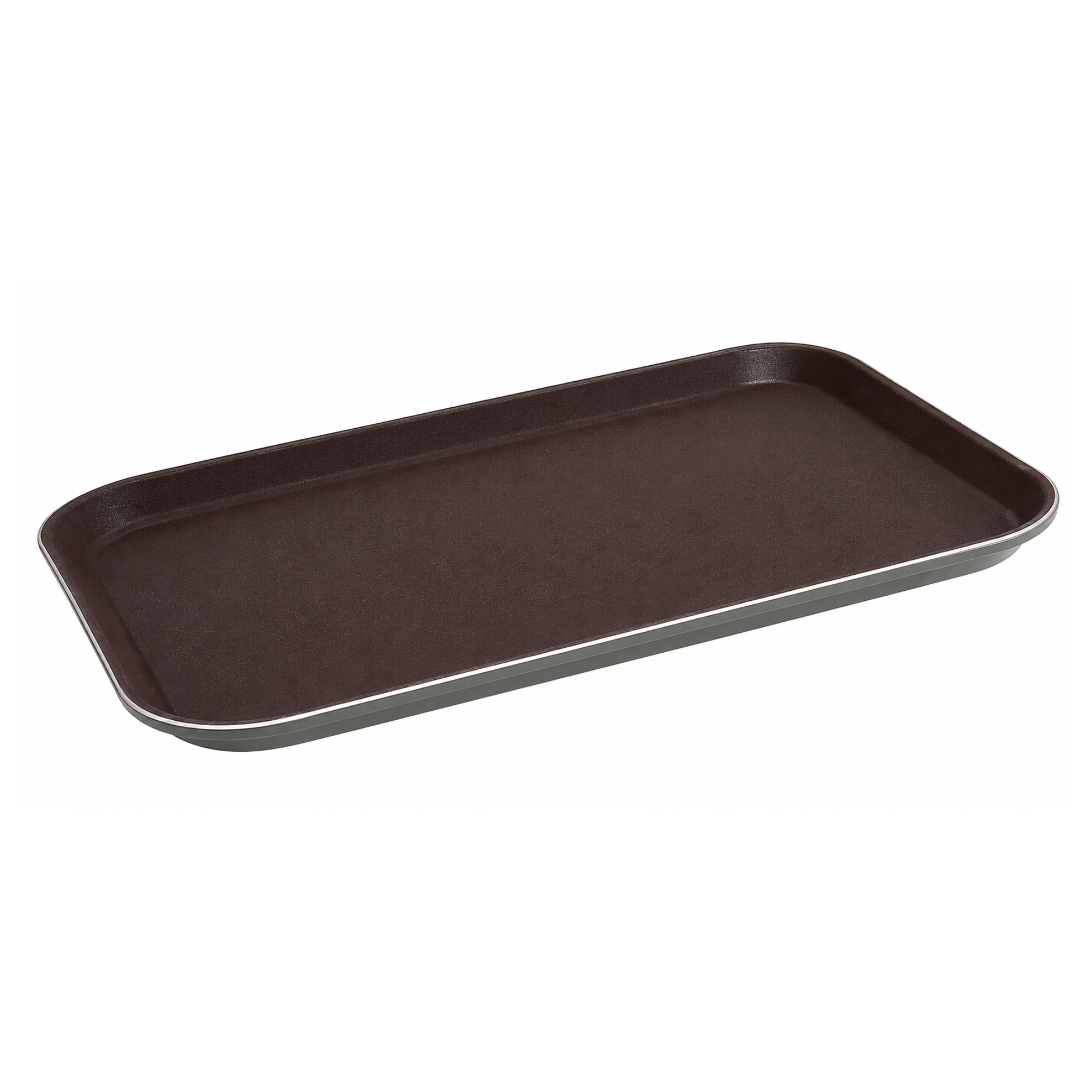 1 Pieces Plastic Rectangular Rubber Lined Non-Slip Tray