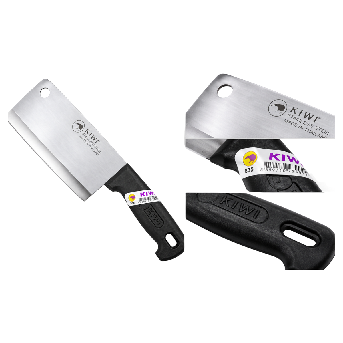 KIWI Chopper 835P (CLEAVER KNIFE PLASTIC HANDLE)