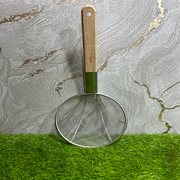 Stainless Steel Strainer Frying Jali with Wooden Handle