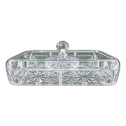 Acrylic Dry Fruit Dish – Elegant Multi-Section Serving Bowl (Without Stand)