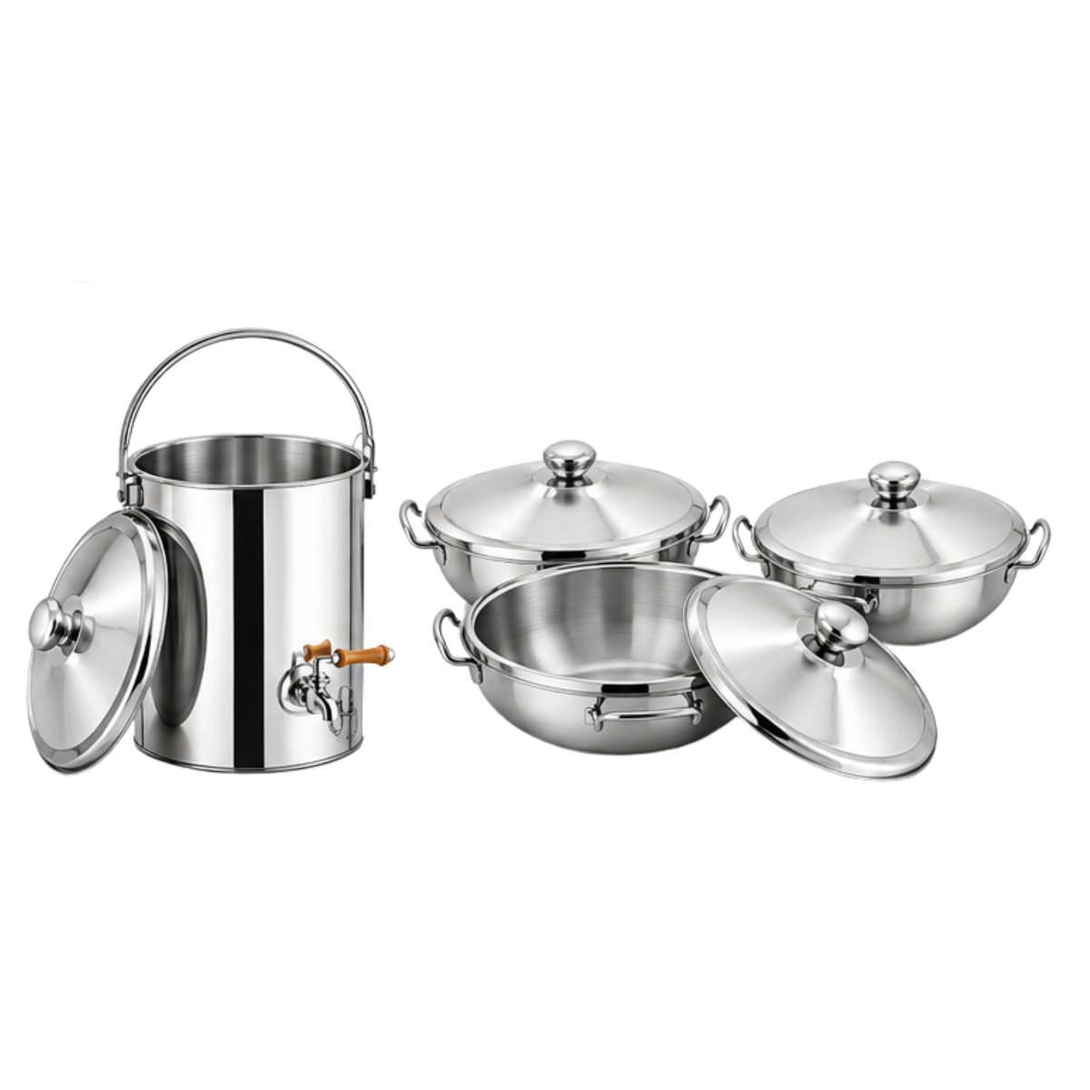Oreal Legacy Stainless Steel Wedding Set – 4-Piece Cookware Gift Set