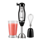 National HAA-1201 3-in-1 Hand Blender – Stainless Steel Immersion Blender with Whisk Attachment