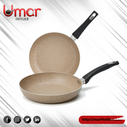 AR Marble Coated Non Stick Fry Pan - Beige