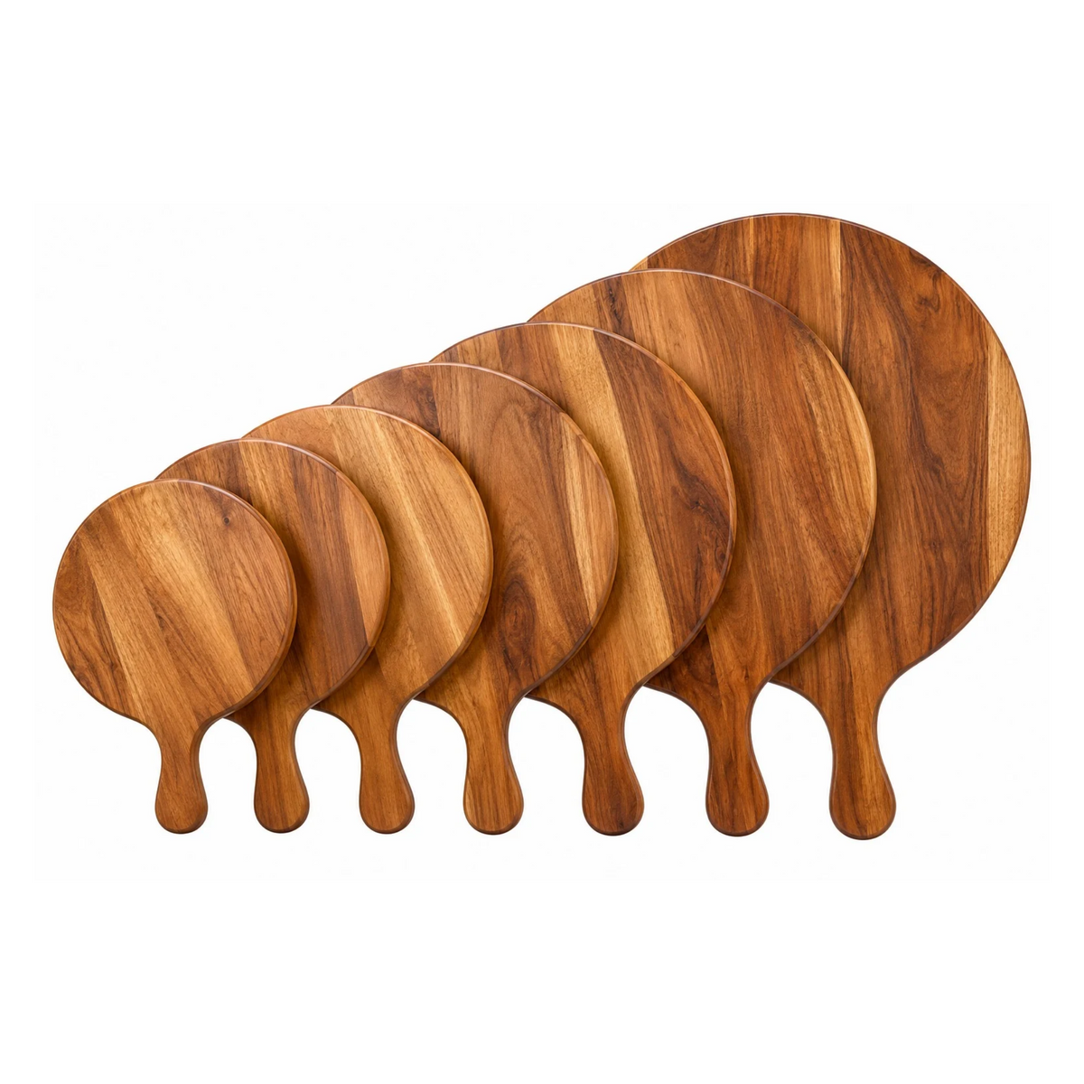 Wooden Pizza Serving Rocket Board – Natural Wood Paddle
