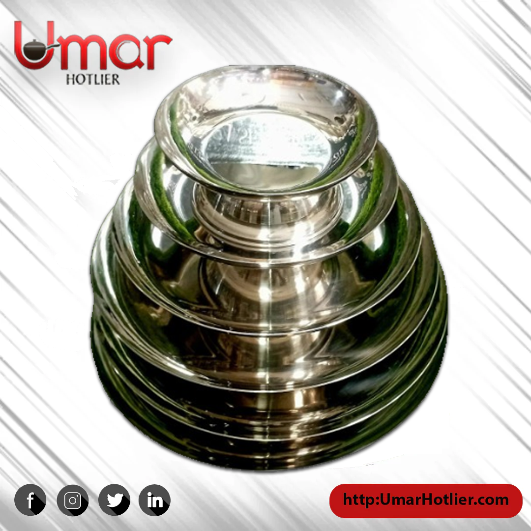 Stainless Steel Flat Karahi
