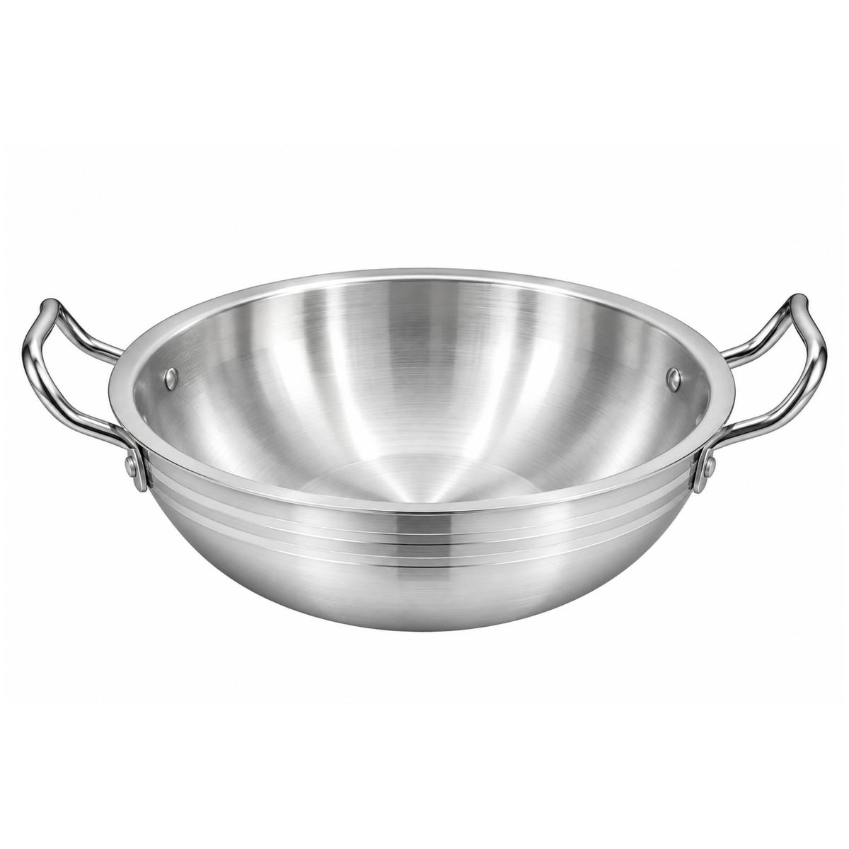 8 Pieces AR Jumbo Wok Round Set | Heavy Duty Cooking Set