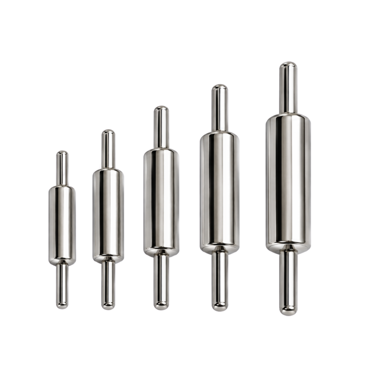 Stainless Steel Rolling Pin Set – 5 Sizes