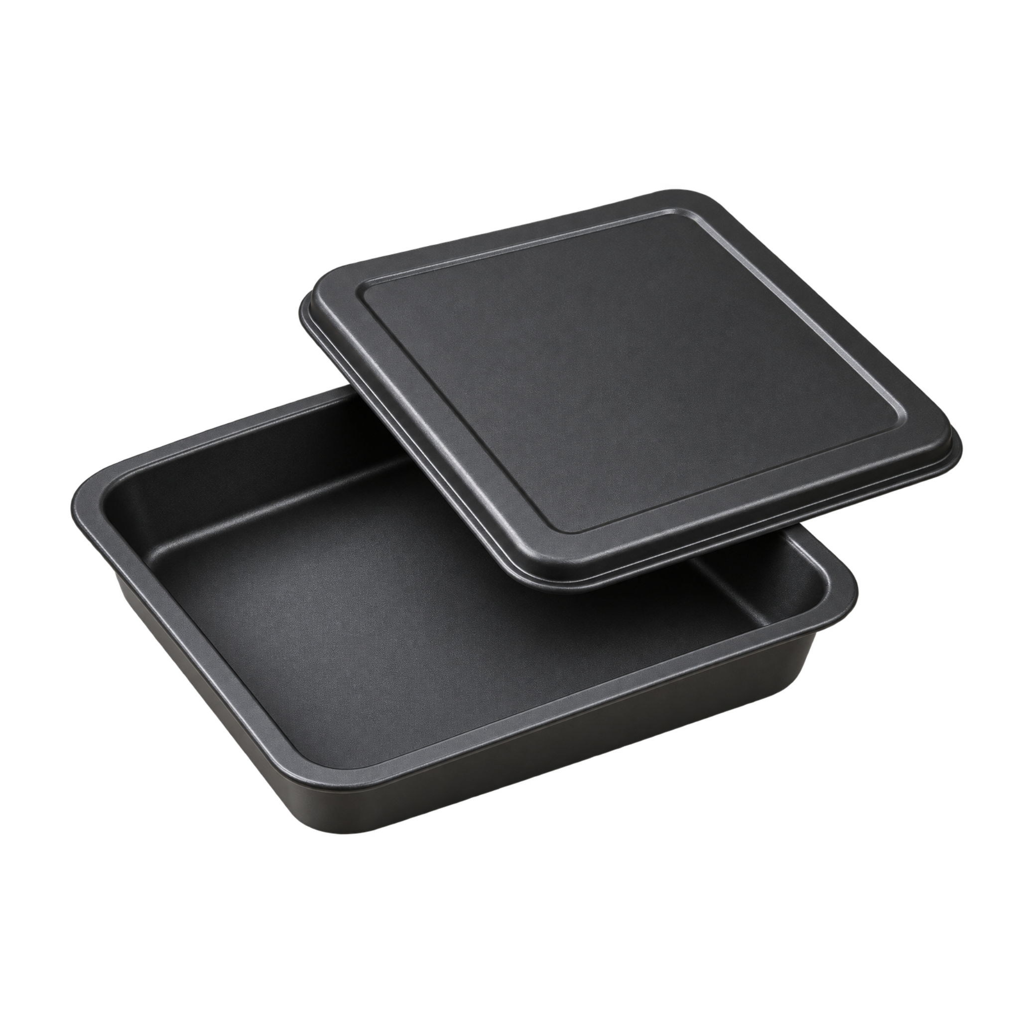 Non Stick Square Pizza Pan with Lid | Premium Pizza Baking Pan